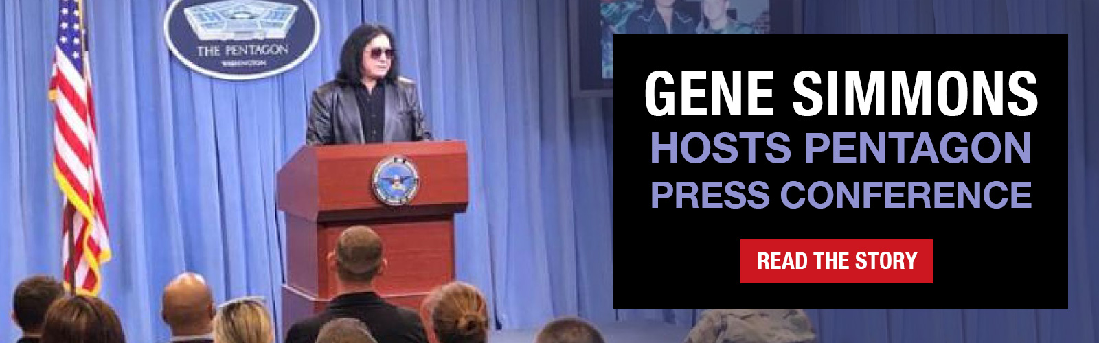 Gene Simmons hosts Pentagon Press Conference