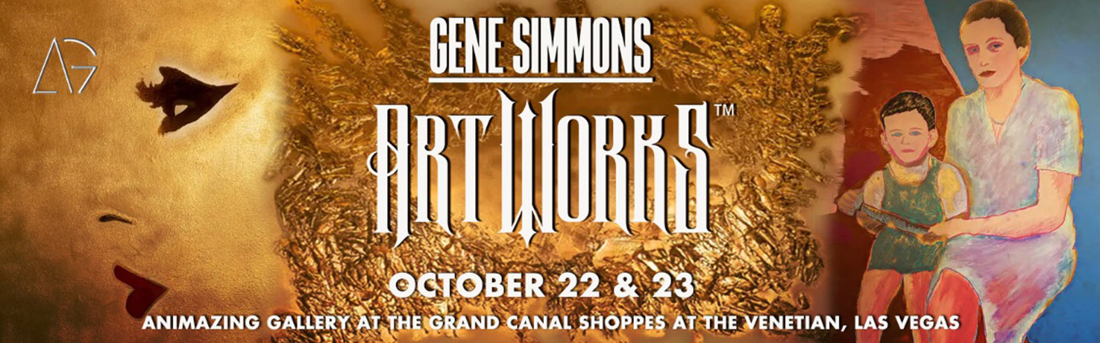 Gene Simmons Art Works, October 22 & 23rd, 2021 at the Grand Canal Shops at the Venetian, Las Vegas