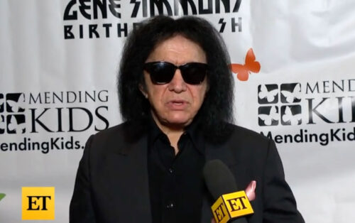 Gene Simmons interviewed by ET for birthday bash and Mending Kids