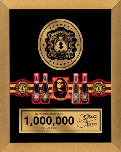 Moneybag Sodas Commemorates over 1 million bottles sold