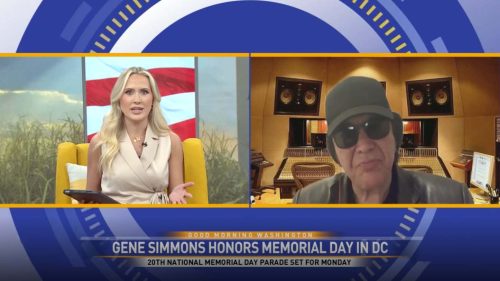 Gene Simmons of legendary rock band, KISS, joined the show to share how he is participating in this years National Memorial Day Parade. (7News)