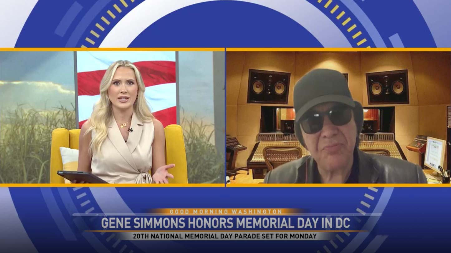 Gene Simmons of legendary rock band, KISS, joined the show to share how he is participating in this years National Memorial Day Parade. (7News)