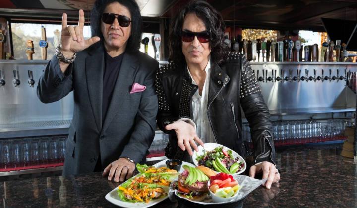 Gene Simmons and Paul Stanley at Rock & Brews