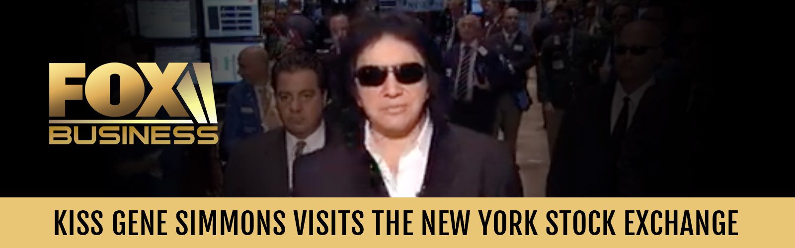 KISS Gene Simmons visits the New York Stock Exchange